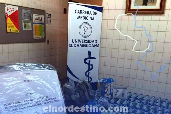 El valor total de la inversión fue de 119.377.600 guaraníes. Los equipos e insumos serán un importante aporte para beneficio de la Salud de todos los ciudadanos que acuden al Hospital Regional de Pedro Juan Caballero. (Foto: Facebook de Universidad Sudamericana).