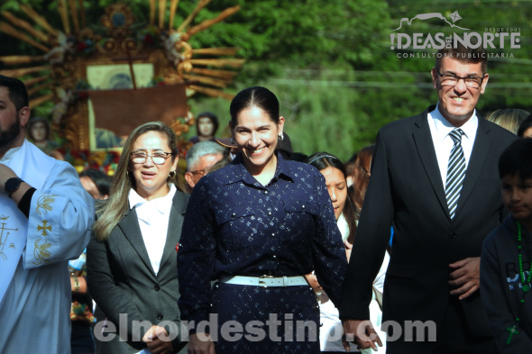 Hand in Hand: Intendente Acevedo y concejal Yunis participaron de la peregrinación y misa conmemorando octogenaria devoción 