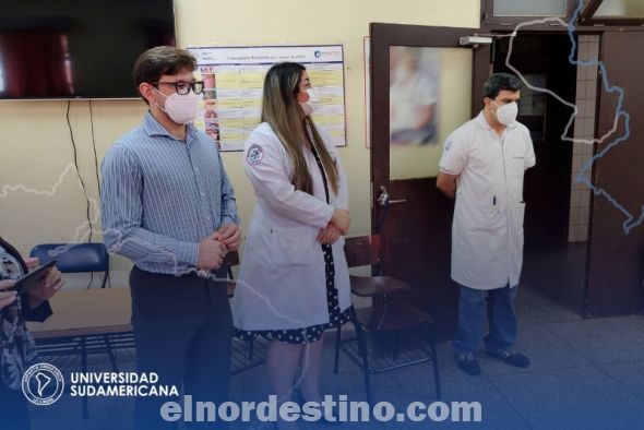 Se realizó la entrega del aporte de contrapartida en el marco del Convenio de Cooperación  Interinstitucional consistió en instrumentales neuroquirúrgicos para la realización de craneotomía, trepanación, coagulación y tunelización al Hospital Regional de Pedro Juan Caballero. (Foto: Facebook de Universidad Sudamericana).