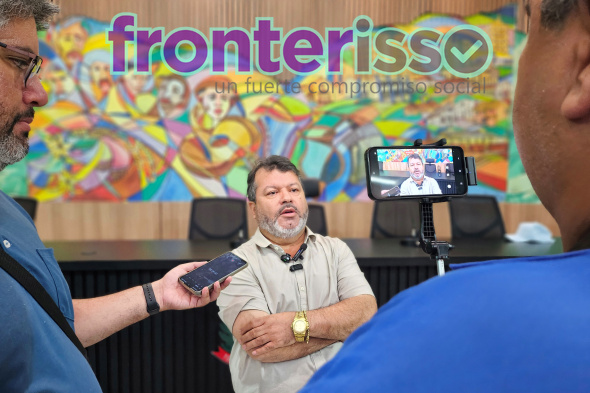 El pecuarista y empresario de Educación Superior Carlos Bernardo informó que Universidad InterAmericana ya está habilitada por el CONES y el MEC de Paraguay para abrir el Curso de Medicina en Pedro Juan Caballero. (Foto: Diego Lozano para Ideas del Norte Consultora Publicitaria).