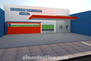 Fachada del futuro campus de la Universidad Sudamericana ubicada en la ciudad de Pedro Juan Caballero. (Foto: Diego Lozano).