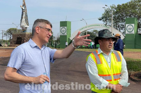 Todos los caminos conducen a Expo Amambay: Intendente Acevedo está finalizando los trabajos de asfaltado hacia la Rural