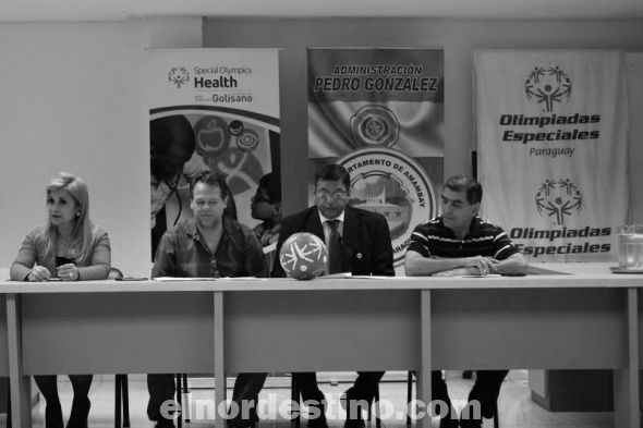 Firma y Convenio entre la organización de Olimpíadas Especiales Paraguay y la Gobernación de Amambay 