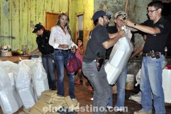 Un cargamento de 442 kilos de marihuana fue requisado en un allanamiento en una vivienda de Pedro Juan Caballero 