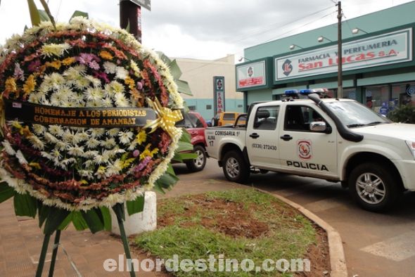 Conmemoran el “Día del Periodista Paraguayo” con un emotivo acto en la ciudad de Pedro Juan Caballero