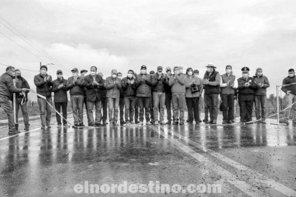 El Ministerio de Obras Públicas y Comunicaciones inauguró pavimentación asfáltica rutera en la zona de Arroyito