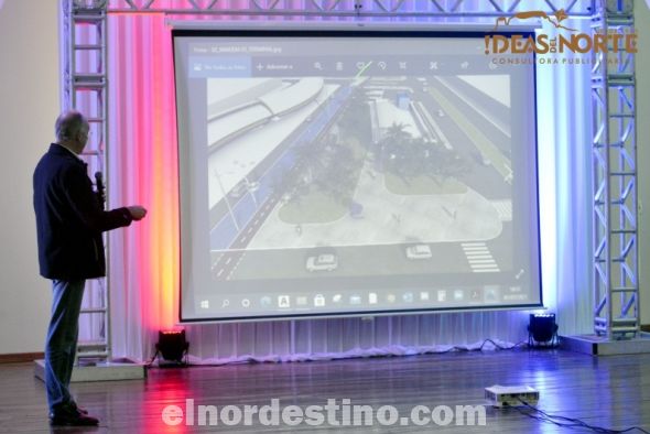 El intendente municipal de Ponta Porã Hélio Peluffo Filho aclaró que sólo con la colaboración del intendente José Carlos Acevedo el proyecto será realizable, ya que es la autoridad constituida y se trata de un proyecto binacional. (Foto: Diego Lozano para Ideas del Norte Consultora Publicitaria).