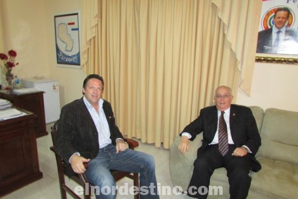 Ministro de la Corte Suprema se reúne con el gobernador de Amambay y le da garantía jurídica para la inversión extranjera