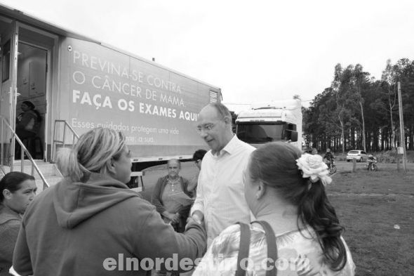 Municipalidad de Ponta Porã llevó el Hospital del Amor para prevenir el cáncer de mama al distrito de Nova Itamarati 