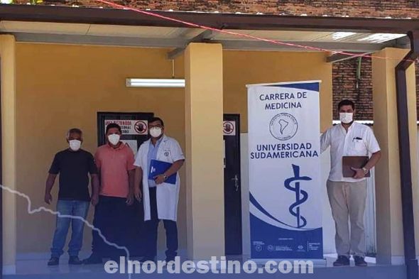 Universidad construyó y equipó dos salas para almacenamiento y disposición de residuos patológicos por valor de noventa y cinco millones de guaraníes. Esto beneficia la Salud de todos los ciudadanos que acuden al Hospital Regional de la ciudad de Concepción. (Facebook de Universidad Sudamericana).