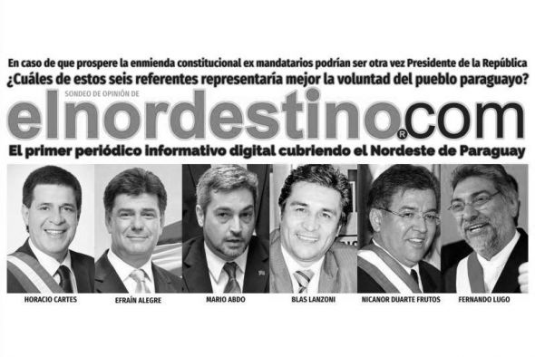 En caso de que prospere la enmienda constitucional, ¿cuál de estos referentes representaría mejor al pueblo paraguayo?
