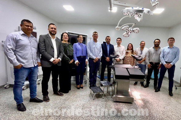 La vigencia de un Convenio Marco de cooperación interinstitucional entre la Municipalidad de Pedro Juan Caballero y la XIII Región Sanitaria de Amambay posibilitó la entrega de la obra y de los medicamentos. (Foto: Municipalidad de Pedro Juan Caballero).