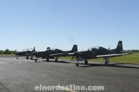 Continúa ejercicio aéreo militar que involucra a la fuerza aérea paraguaya y del Brasil en el Departamento de Concepción
