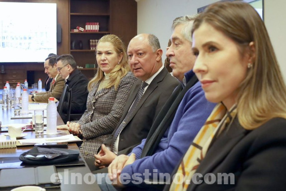 El titular del Ministerio de Industria y Comercio Javier Giménez hizo hincapié en la importancia del acceso al mercado para las Mipymes nacionales como uno de los pilares fundamentales de la cartera a su cargo. (Foto: Ministerio de Industria y Comercio).