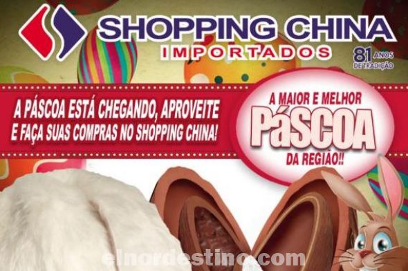 Promoción Especial de Pascuas en Shopping China con ofertas que van hasta el lunes 21 de Abril