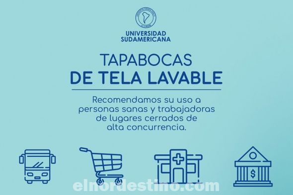 Universidad Sudamericana comunica de un modo explícito y claro una serie de recomendaciones sanitarias, tanto para la prevención de la propagación del Covid19 como para el aislamiento domiciliario en casos leves de la enfermedad. (Foto: Fanpage de Universidad Sudamericana).