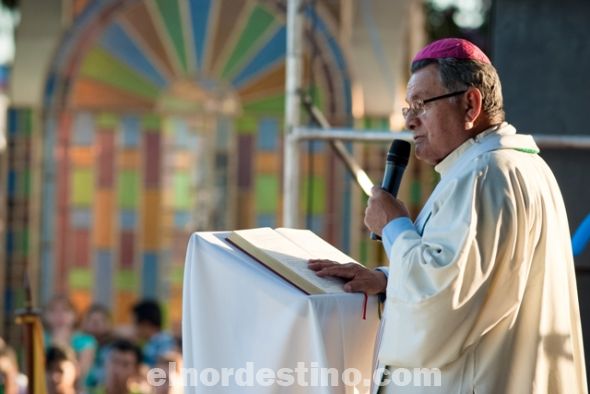 Se celebró la tradicional Misa en homenaje a la Virgen de Caacupé en el Santuario en la entrada de Pedro Juan Caballero