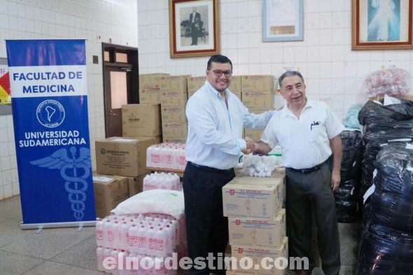 Universidad Sudamericana realiza importante donación de insumos al Hospital Regional de Pedro Juan Caballero