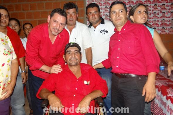 El precandidato a la Presidencia de la Nación Javier Zacarías Irún compartió una reunión con dirigentes y simpatizantes de la Lista 4 en Zanja Pytã.  Lo hizo en compañía de los precandidatos del “Movimiento Frente para la Victoria” en Amambay. (Foto: Prensa ANR).