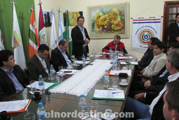 Se realizó la primera sesión del Consejo de Gobernadores en la Sede Gubernamental del Departamento de Amambay