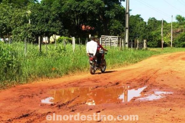La ruta que une Horqueta en el Departamento de Concepción con Tacuatí en San Pedro necesita de mantenimiento urgente