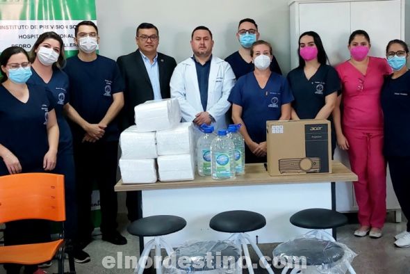 La donación correspondió al aporte de contrapartida en el marco del Convenio de Cooperación Interinstitucional, entre la Universidad Sudamericana y el Hospital Regional del Instituto de Previsión Social en la ciudad de Pedro Juan Caballero. (Foto: Fanpage de Facebook de Universidad Sudamericana).