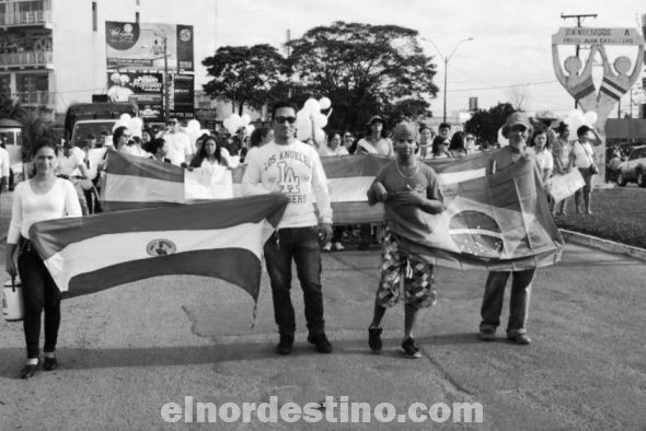 Paraguayos y brasileños piden paz en la frontera de Pedro Juan Caballero y Ponta Porã