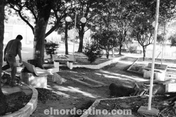 Club de Leones busca mejorar y recuperar una plaza en en el barrio Las Palmas de la localidad de Horqueta