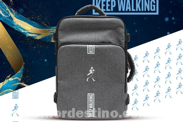 Comprando cualquier whisky de la marca Johnnie Walker en Planet Outlet podés llevarte una mochila exclusiva gratis 