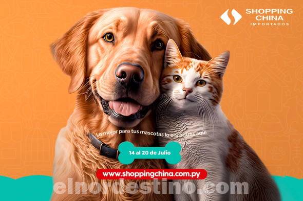 No dejes pasar la promoción “Semana Pet Shop” en el e-commerce de Shopping China Importados hasta el domingo 20 de Julio