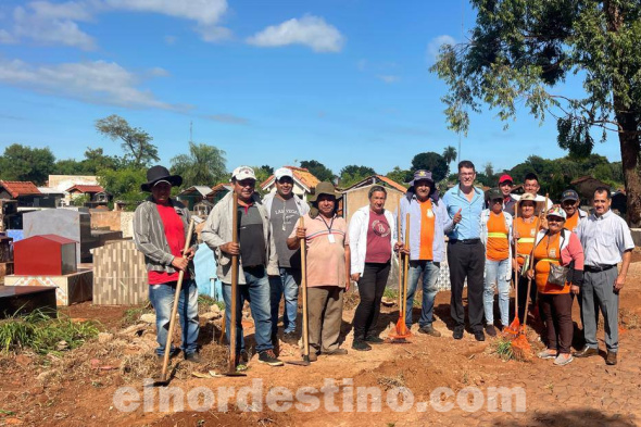Municipalidad de Pedro Juan Caballero intensifica trabajos de limpieza para el comienzo de obras en el Cementerio San Carlos