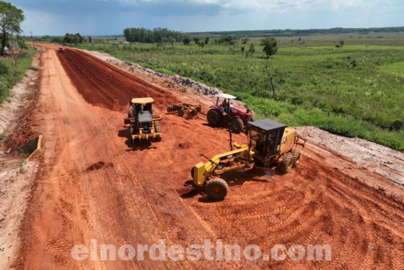 Obra del Corredor Norte registra avance de más del setenta por ciento, en beneficio de comunidades de Concepción y San Pedro
