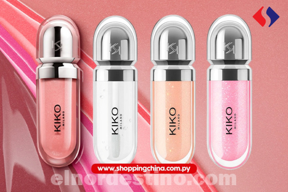Labios irresistiblemente radiantes con productos de la marca Kiko Milano en el e-commerce de Shopping China Importados 