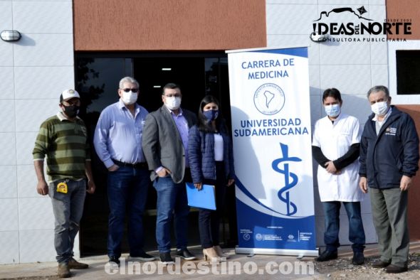 La donación de Universidad Sudamericana consistió en la construcción de un laboratorio de Biotecnología Molecular. El acto caritativo es para beneficio de la Salud de todos los ciudadanos que acuden a recibir asistencia médica al Hospital Regional de Pedro Juan Caballero. (Foto: Diego Lozano para Ideas del Norte Consultora Publicitaria).