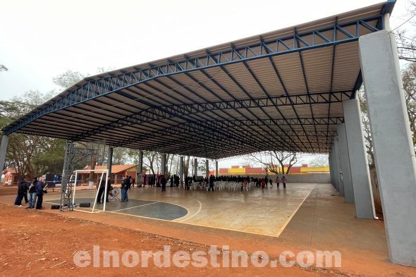 Es destacable mencionar que las obras realizadas por la Municipalidad de Pedro Juan Caballero administración licenciado Ronald Enrique Acevedo Quevedo tienen financiamiento con 50% de recursos propios y 50% provenientes de FONACIDE. (Foto: Municipalidad de Pedro Juan Caballero).