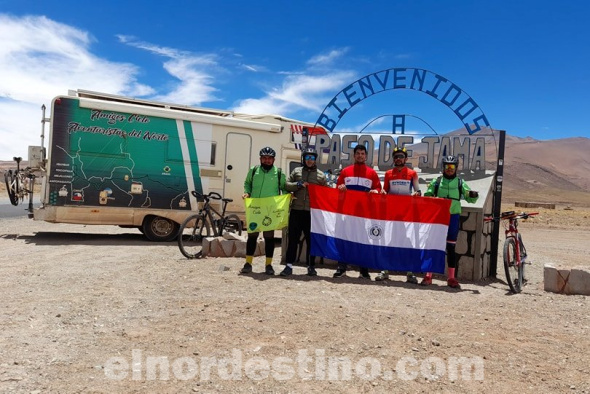 Los ciclistas, provenientes de las ciudades de Concepción, Horqueta y Pedro Juan Caballero, dejaron un legado de valentía y perseverancia que inspirará a muchos a seguir sus propios caminos de aventura. (Foto: Concepción al Día).