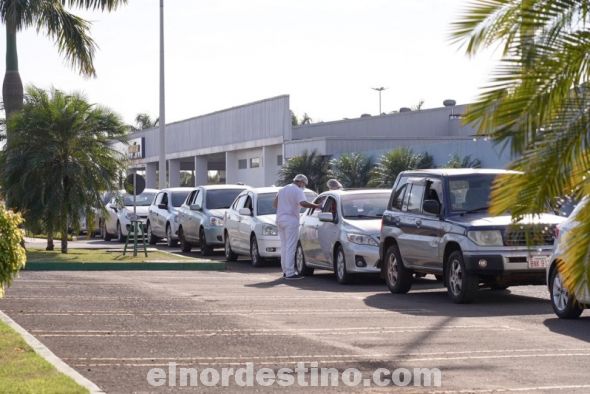 Durante toda la semana continuará la jornada de vacunación en el predio de Shopping China Importados para la población con treinta y cinco años cumplidos en adelante, de acuerdo a la terminación de documento. (Foto: Shopping China Importados).