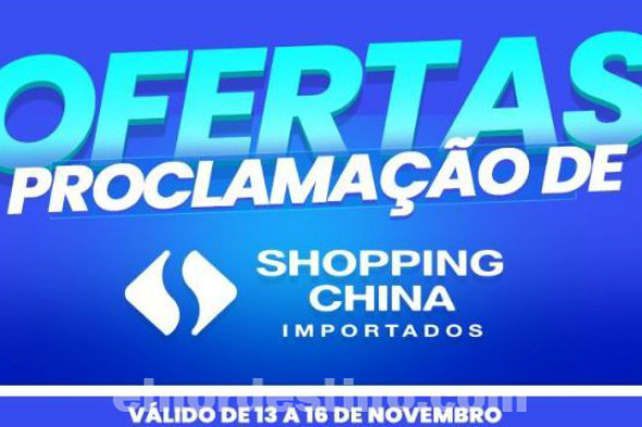 Del 13 al 16 de Noviembre disfrutá de descuentos exclusivos con precios que sólo encontrarás en Shopping China de Pedro Juan Caballero