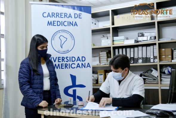 La donación de Universidad Sudamericana consistió en la construcción de un laboratorio de Biotecnología Molecular. El acto caritativo es para beneficio de la Salud de todos los ciudadanos que acuden a recibir asistencia médica al Hospital Regional de Pedro Juan Caballero. (Foto: Diego Lozano para Ideas del Norte Consultora Publicitaria).