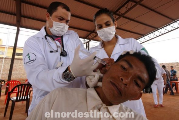 Es de destacar que la Universidad Sudamericana filial Pedro Juan Caballero viene realizando constantemente donaciones y asistencia médica gratuita a la ciudadanía pedrojuanina. (Foto: Diego Lozano).