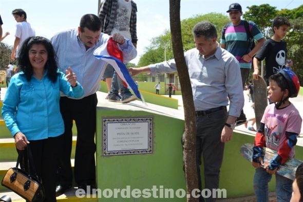 Se inauguró una pista de skate en el predio de la Gobernación de Amambay