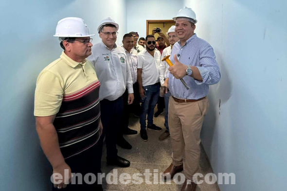 En el Juan Pablo II de Pedro Juan Caballero, gobernador Juancho Acosta simbolizó inicio de obras de primera UCIN departamental