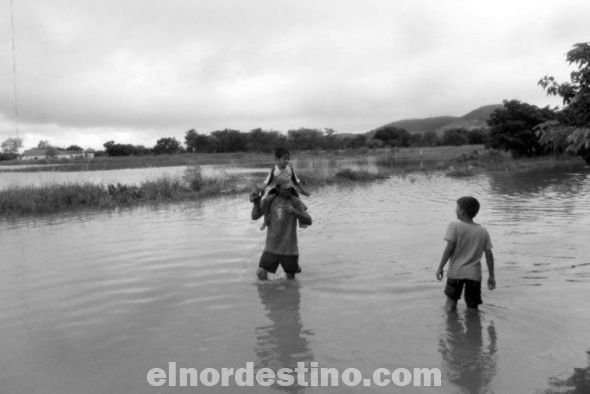 Unas dos mil quinientas familias fueron damnificadas por las lluvias registradas esta semana en el departamento de Concepción