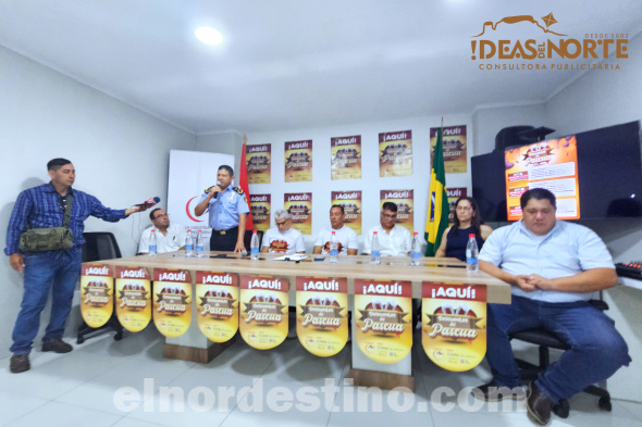 La Cámara de Industria Comercio, Turismo y Servicios de Pedro Juan Caballero se anima a realizar una propuesta local para Semana Santa. Representantes de varios estamentos políticos y comunitarios apoyan la iniciativa. (Foto: Diego Lozano para Ideas del Norte Consultora Publicitaria).