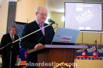 El presidente de la Cámara de Comercio e Industria de Pedro Juan Caballero Pedro Bondiman anticipó que se estará presentando el “Black Friday Frontera” en otras ciudades de Paraguay y de Brasil (Foto: Diego Lozano).