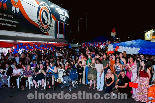 La coordinación de Extensión Universitaria organizó el XV Festival de Guaraní - “Encuentro de Dos Culturas”. El evento se desarrolló frente a la Sede 1 de Universidad Central del Paraguay en Pedro Juan Caballero, en la esquina de Palacio de Justicia. (Foto: Asesoría de Prensa de UCP sede PJC).