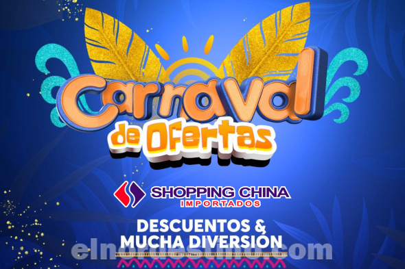 Celebrá el Carnaval de Ofertas en Shopping China Importados de Pedro Juan Caballero desde el 28 de Febrero hasta el 2 de Marzo