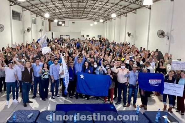 El evento fue organizado por referentes del movimiento regional Amambay  Ñanemba’e para apoyar la postulación de Ronald Acevedo, con el objetivo de completar las dos décadas de progreso impulsado por la administración municipal liberal. (Foto: Gentileza).