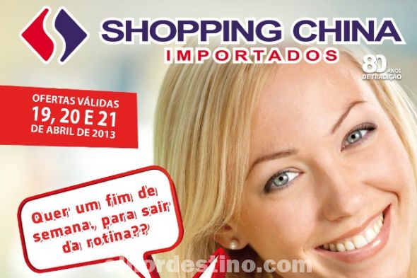 Comienza en este viernes la promoción especial de “Ofertas de Fin de Semana” en Shopping China que estará vigente hasta el próximo domingo