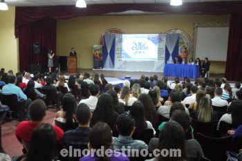 En el Aula Magna de la sede 1, en la Centro Cultural Alberto Morelo y en el Salón Auditorio de la Municipalidad de Pedro Juan Caballero se desarrolla el Primer Congreso Universitario de Estudiantes de Medicina. (Foto: Fátima Rodríguez).